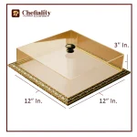 White Acrylic Box 12x12x3