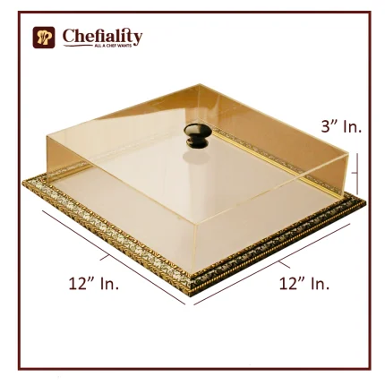 White Acrylic Box 12x12x3