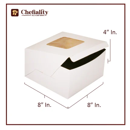 Cake Box Brown 8x8x4