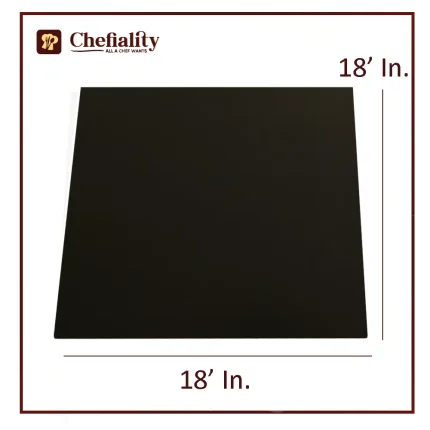Cake Base Wooden 18x18 Black Square