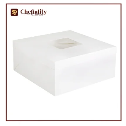 Cake Box White 16x16x7