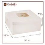 Cake Box Brown 16x16x7