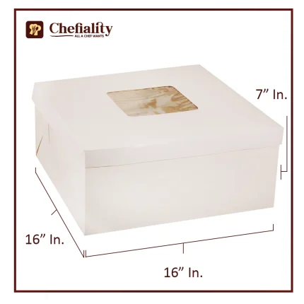 Cake Box Brown 16x16x7