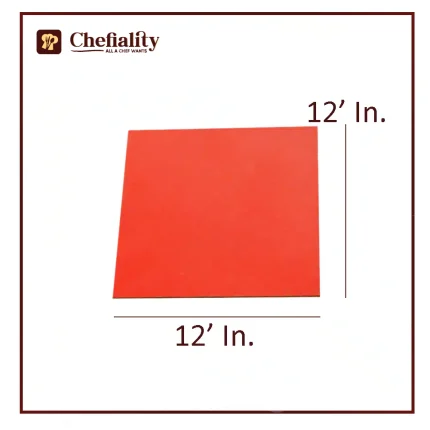 Cake Base Wooden 12x12 Red Square