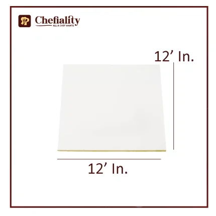 Cake Base Wooden 12x12 White Square