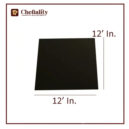 Cake Base Wooden 12x12 Black Square