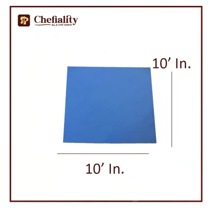 Cake Base Wooden 10x10 Blue Square