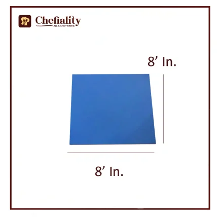 Cake Base Wooden 8x8 Blue Square