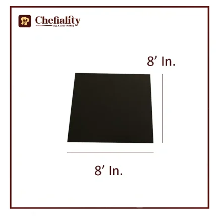 Cake Base Wooden 8x8 Black Square