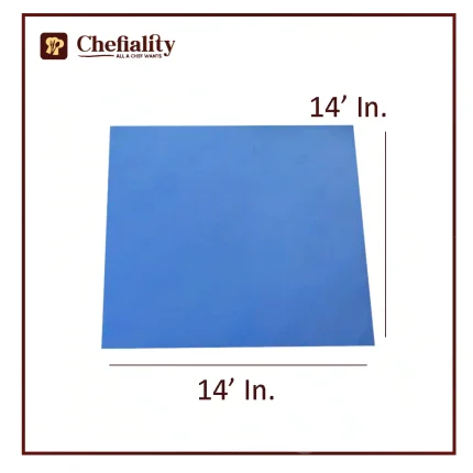 Cake Base Wooden 14x14 Blue Square