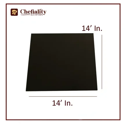 Cake Base Wooden 14x14 Black Square