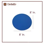 Cake Base Wooden 8x8 Blue Round