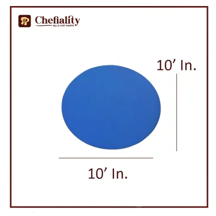 Cake Base Wooden 10x10 Blue Round