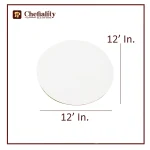 Cake Box Wooden 12x12 White Round