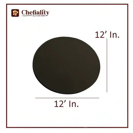 Cake Base Wooden 12x12 Black Round