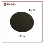 Cake Base Wooden 14x14 Black Round