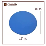 Cake Base Wooden 16x16 Blue Round