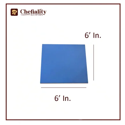 Cake Base Wooden 6x6 Blue Square