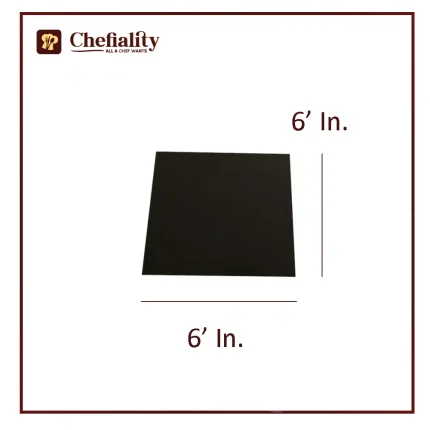 Cake Base Wooden 6x6 Black Square