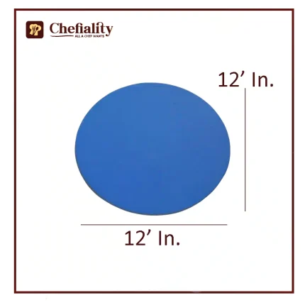 Cake Base Wooden 12x12 Blue Round